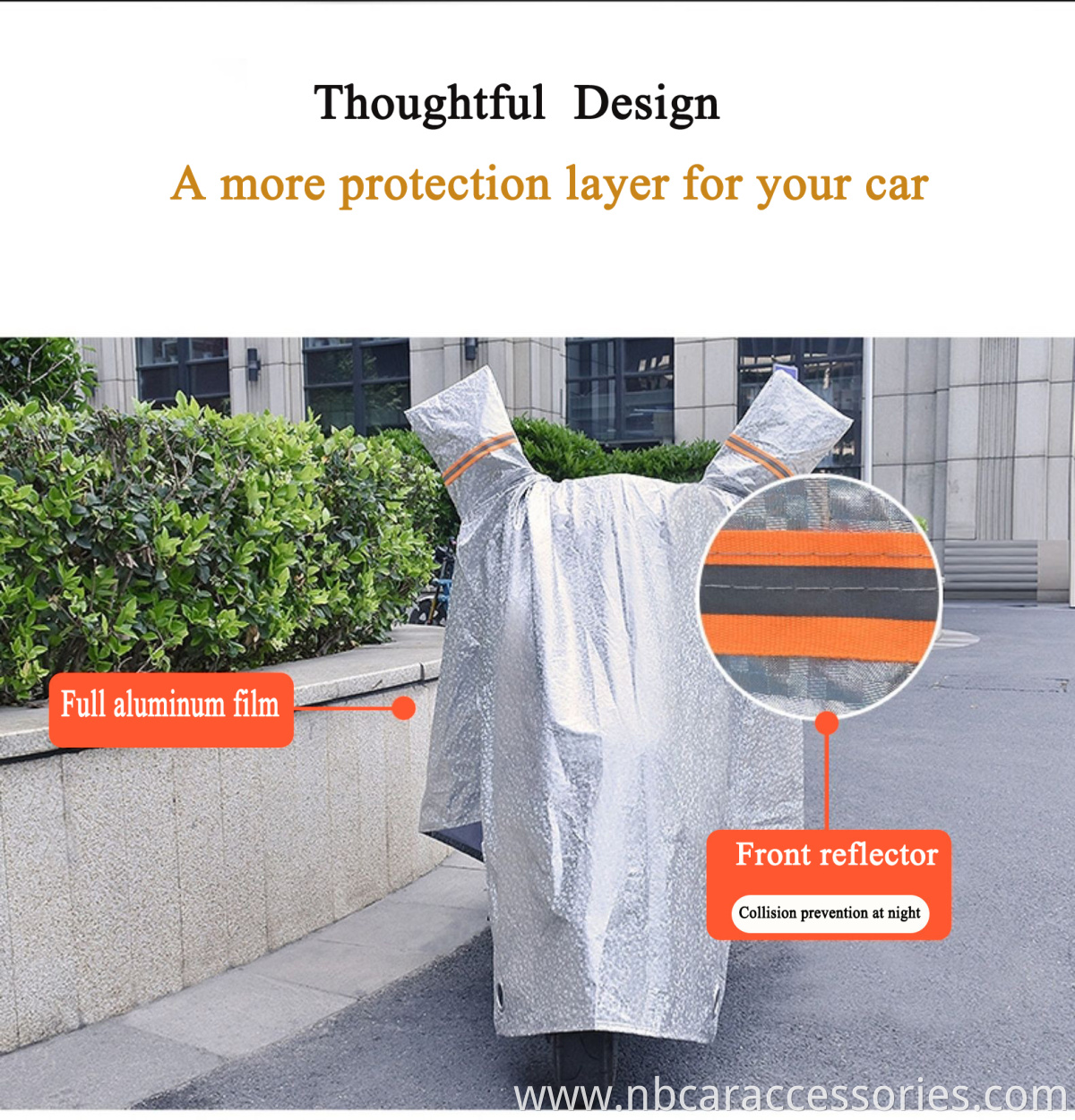 L XL XXL large size full body protection super stretch folding 210t cover motorcycle oxford